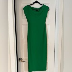 Zara Kelly Green Midi Sheath Dress